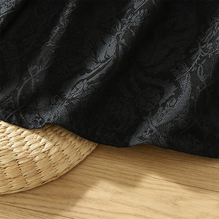 Buddha Stones Jesienne kimono damskie w stylu vintage ze ściągaczem i kwiatowym wzorem - image 12