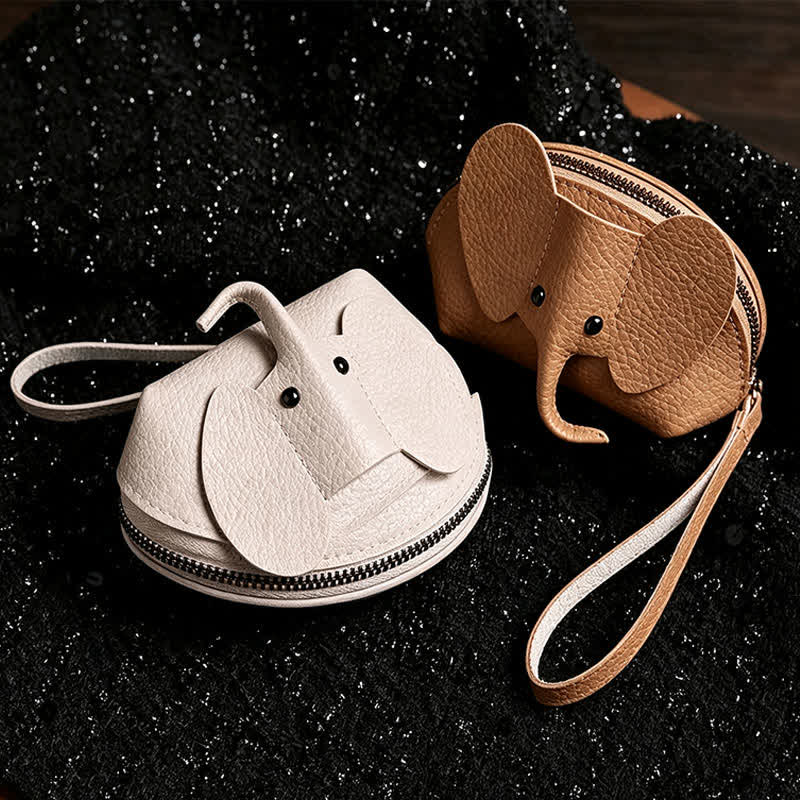 Buddha Stones Portfel na nadgarstek ze skóry PU Lucky Elephant - image 11