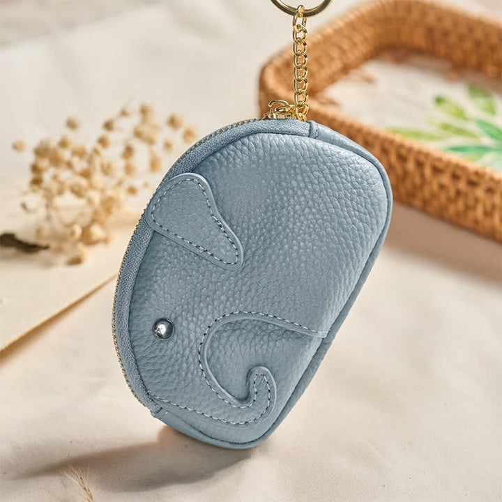 Buddha Stones Mini torebka z zamkiem błyskawicznym ze skóry PU Elephant Wisdom - image 9