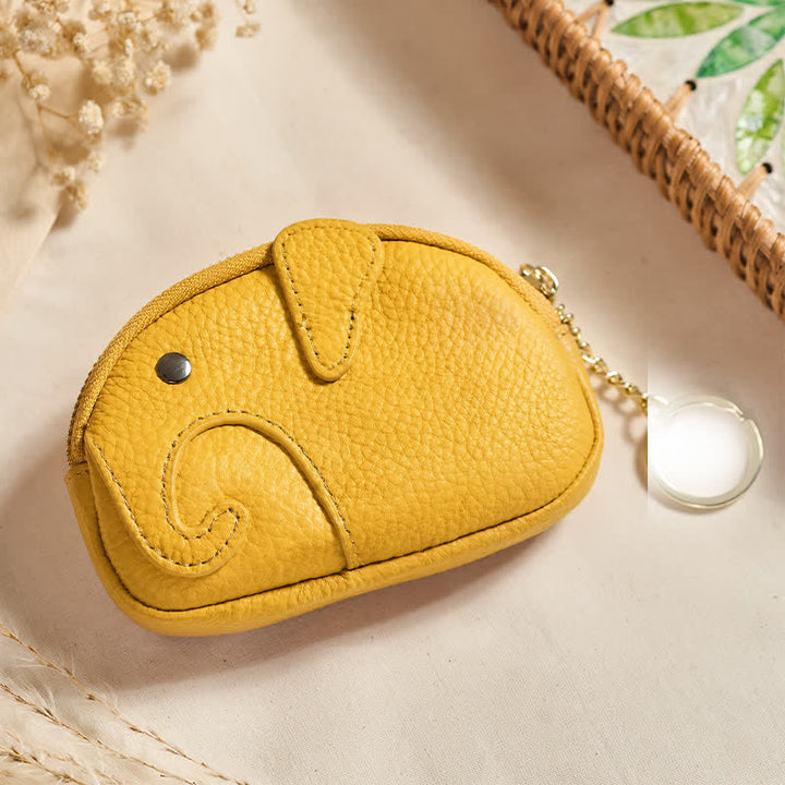Buddha Stones Mini torebka z zamkiem błyskawicznym ze skóry PU Elephant Wisdom - Złoto (ok. 12,5 cm × 2 cm × 8,5 cm) - image 30