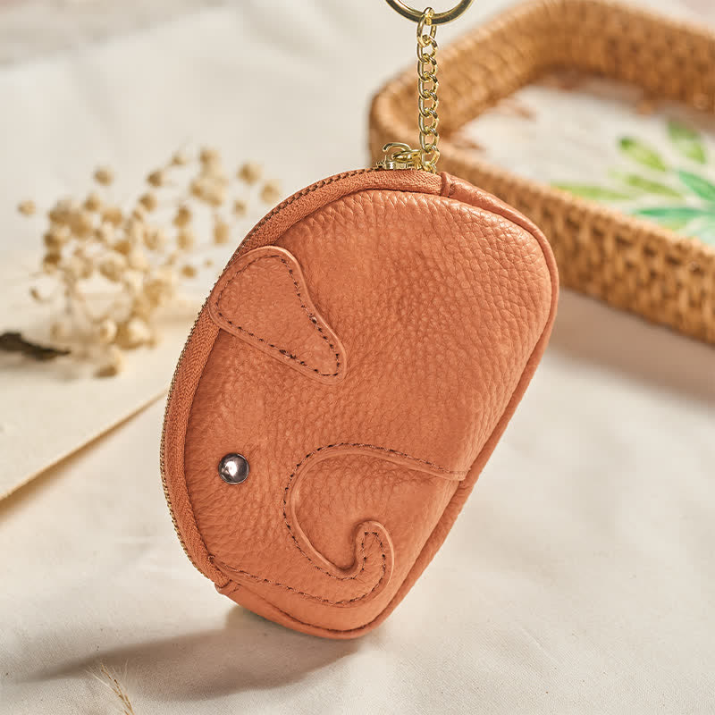 Buddha Stones Mini torebka z zamkiem błyskawicznym ze skóry PU Elephant Wisdom - image 13