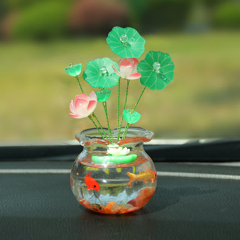 Buddha Stones Kompaktowy samochód Lotus Koi Fortune Bottle – wnętrze, wystrój sprzyjający uważnemu życiu - Ryba Koi (Szczęście ♥ Dobrobyt) - image 0