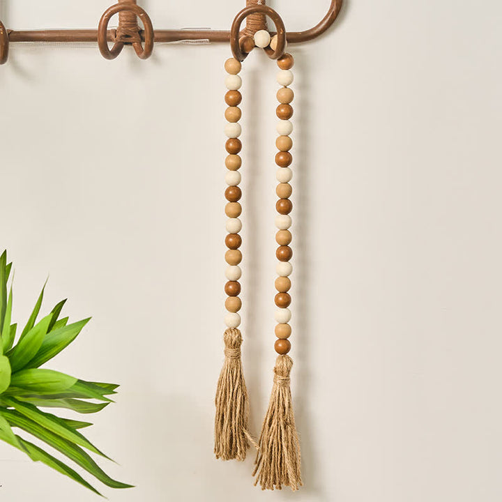Buddha Stones Dekoracja w stylu boho z koralików i frędzli, sprzyjająca uważnemu życiu - image 6