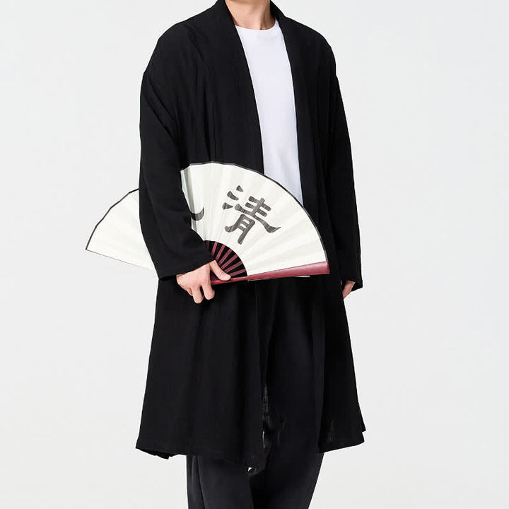 Buddha Stones Jesienne, minimalistyczne, retro, stylowe, solidne, męskie kimono - image 12