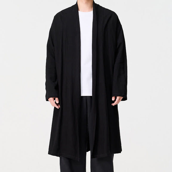 Buddha Stones Jesienne, minimalistyczne, retro, stylowe, solidne, męskie kimono - image 11