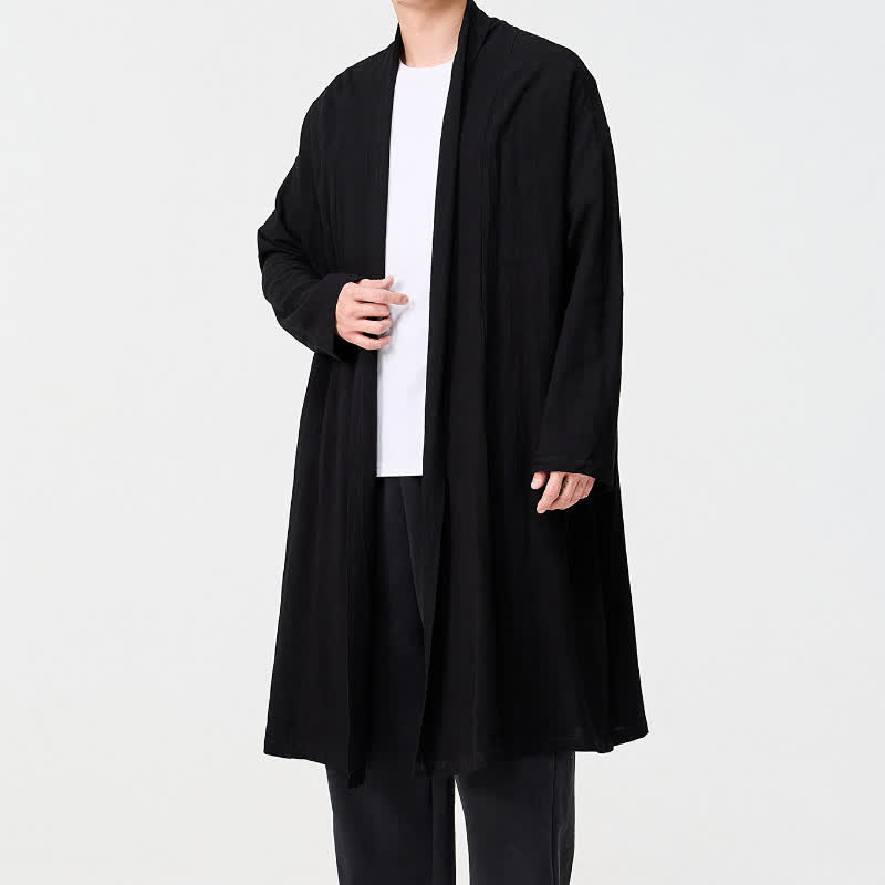 Buddha Stones Jesienne, minimalistyczne, retro, stylowe, solidne, męskie kimono - image 13