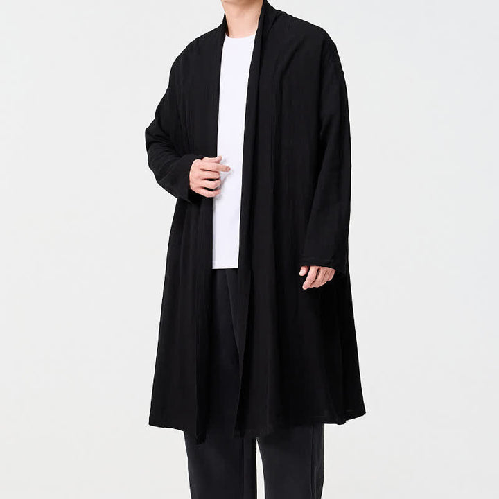 Buddha Stones Jesienne, minimalistyczne, retro, stylowe, solidne, męskie kimono - image 13