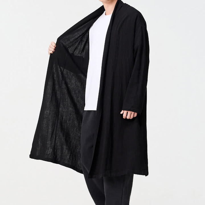 Buddha Stones Jesienne, minimalistyczne, retro, stylowe, solidne, męskie kimono - image 15