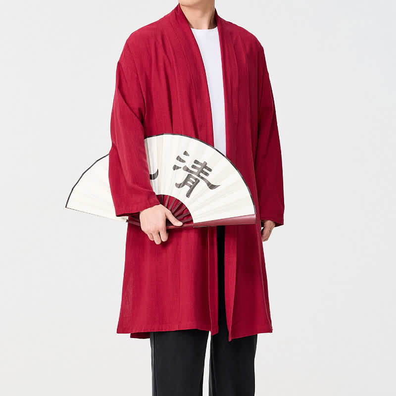 Buddha Stones Jesienne, minimalistyczne, retro, stylowe, solidne, męskie kimono - image 20