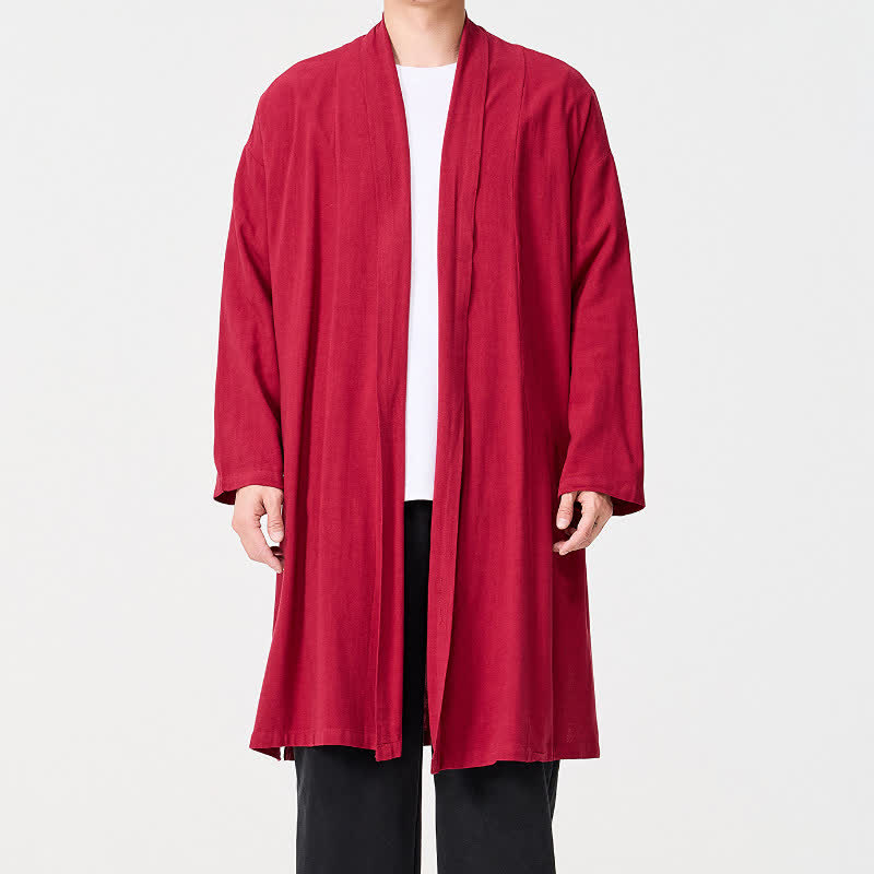 Buddha Stones Jesienne, minimalistyczne, retro, stylowe, solidne, męskie kimono - image 18