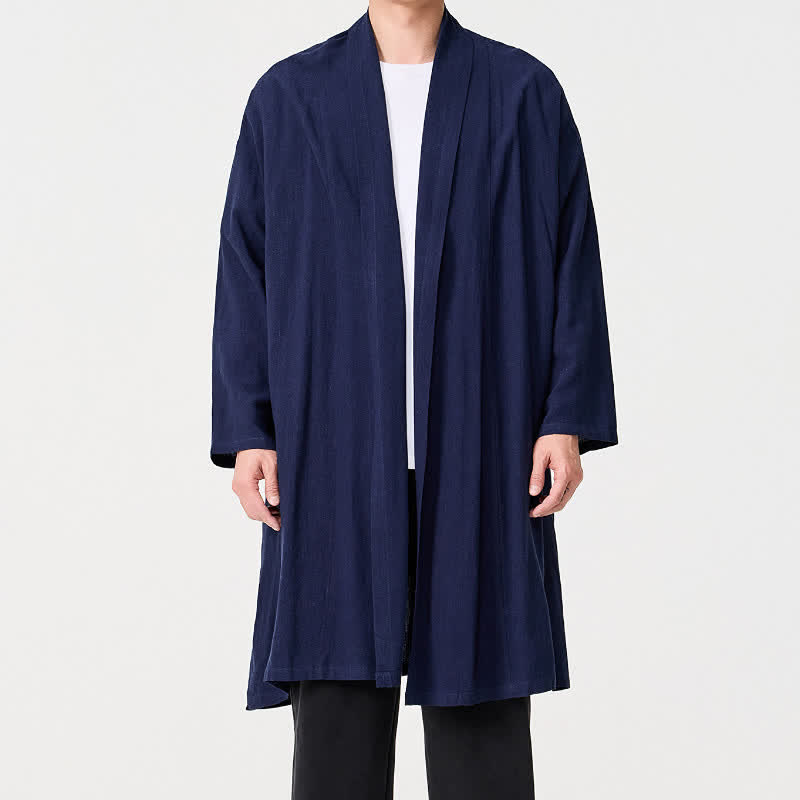 Buddha Stones Jesienne, minimalistyczne, retro, stylowe, solidne, męskie kimono - image 1