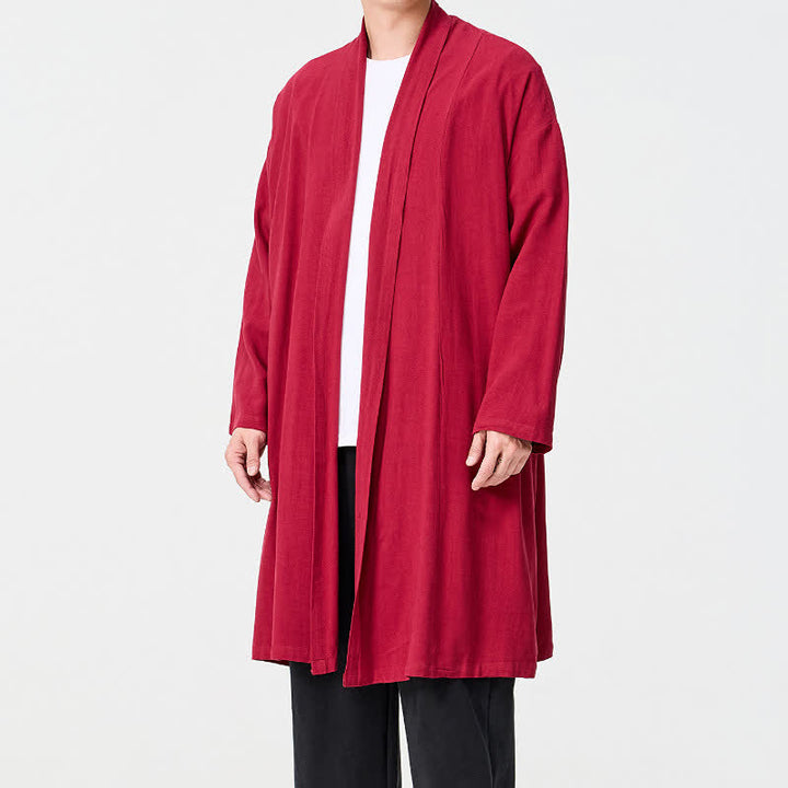 Buddha Stones Jesienne, minimalistyczne, retro, stylowe, solidne, męskie kimono - image 22