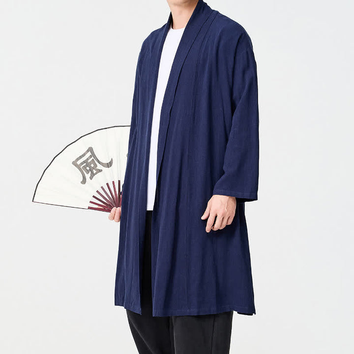 Buddha Stones Jesienne, minimalistyczne, retro, stylowe, solidne, męskie kimono - image 5