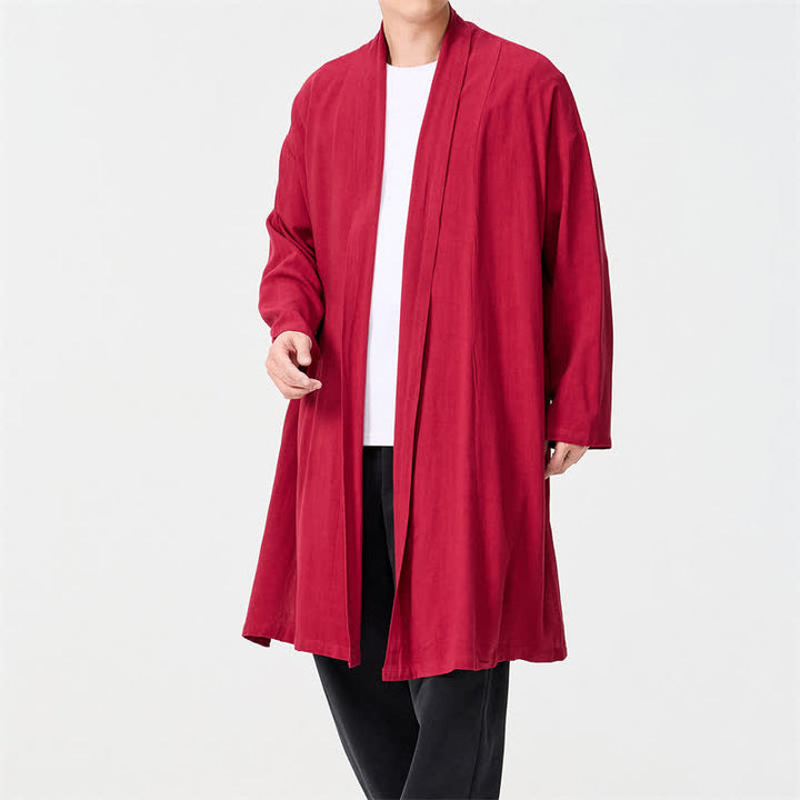 Buddha Stones Jesienne, minimalistyczne, retro, stylowe, solidne, męskie kimono - image 19