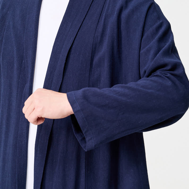 Buddha Stones Jesienne, minimalistyczne, retro, stylowe, solidne, męskie kimono - image 8