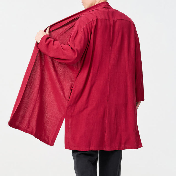 Buddha Stones Jesienne, minimalistyczne, retro, stylowe, solidne, męskie kimono - image 21