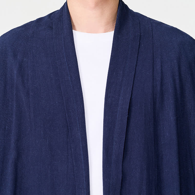 Buddha Stones Jesienne, minimalistyczne, retro, stylowe, solidne, męskie kimono - image 7