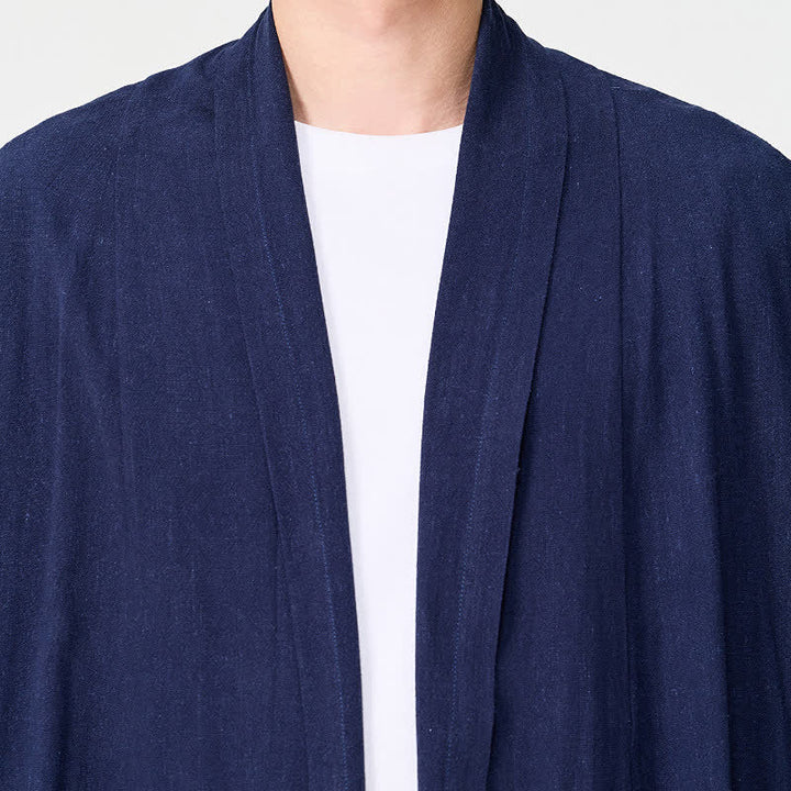 Buddha Stones Jesienne, minimalistyczne, retro, stylowe, solidne, męskie kimono - image 7