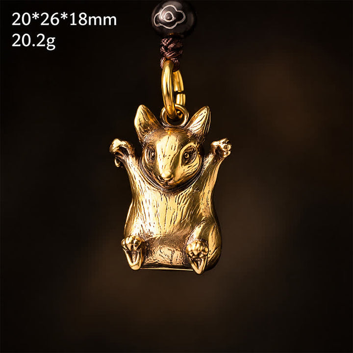Buddha Stones Mosiężne plecione breloki z chińskim znakiem zodiaku i szczęściem - image 9