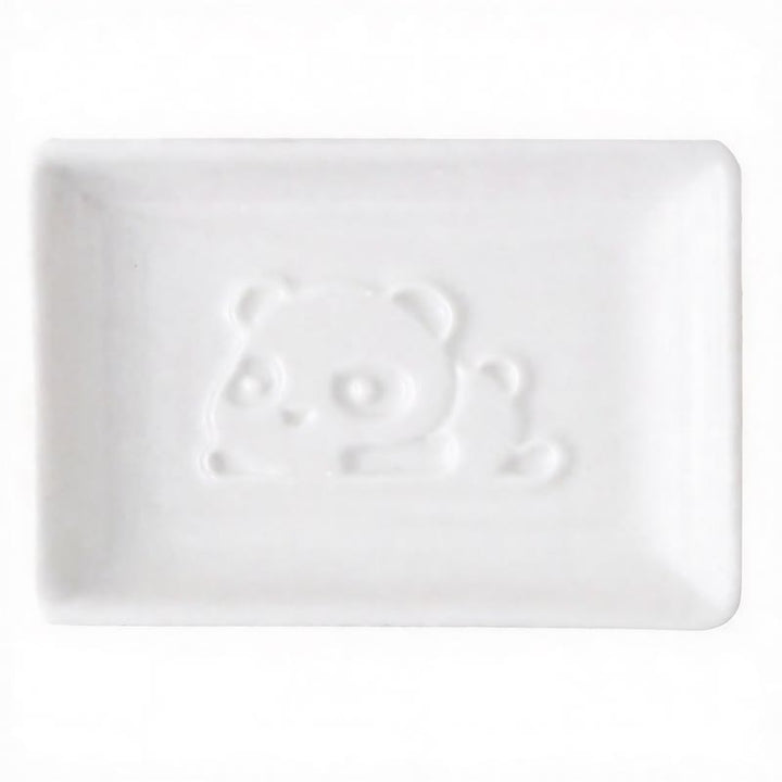 Buddha Stones Biała ceramiczna miseczka na sos w kształcie pandy - Kwadrat (ok. 9 cm × 6,5 cm × 1,8 cm) - Położyć się - image 7