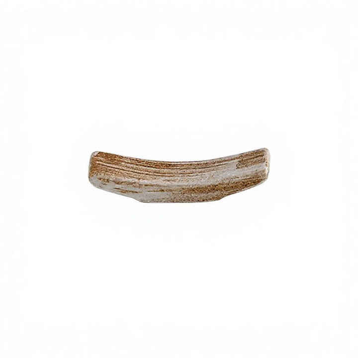 Buddha Stones Naturalny ceramiczny uchwyt na pałeczki Harmony w kropki - Brązowe paski (ok. 6,8 cm × 2,2 cm × 1,5 cm) - image 5