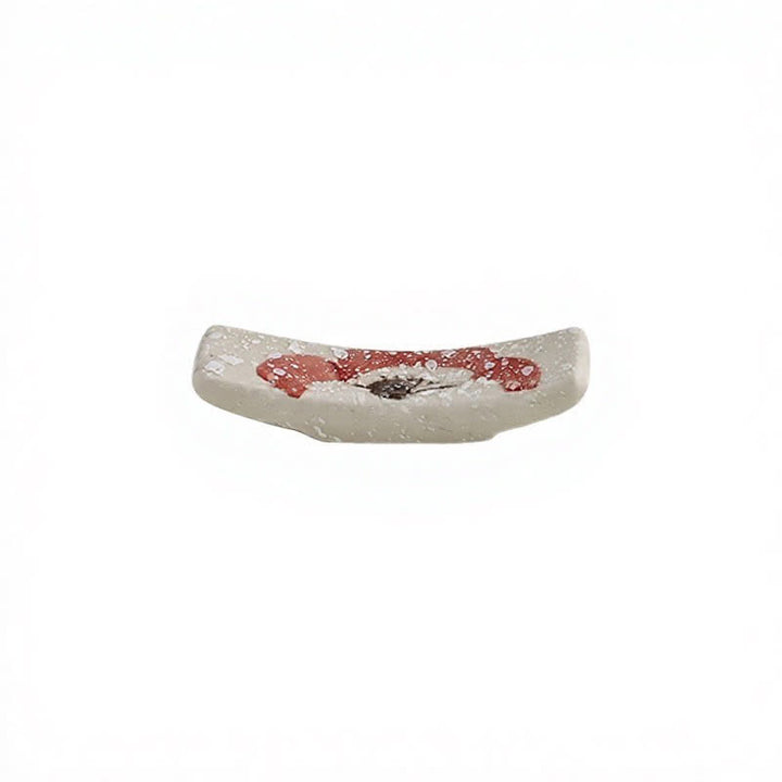 Buddha Stones Naturalny ceramiczny uchwyt na pałeczki Harmony w kropki - Płatki (ok. 6,8 cm × 2,2 cm × 1,5 cm) - image 3