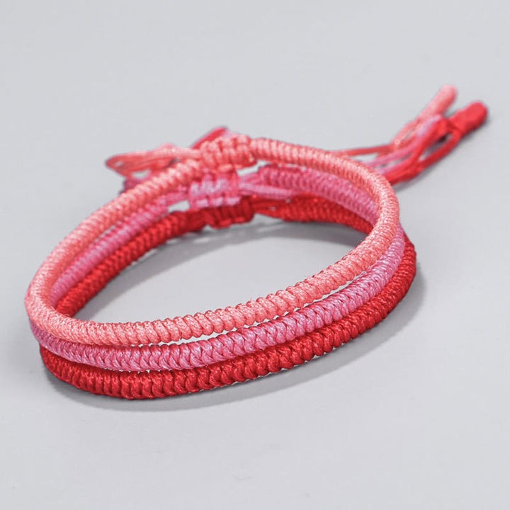 Buddha Stones Tybetańskie 3 sztuki King Kong Knot Protection Braided Bracelet