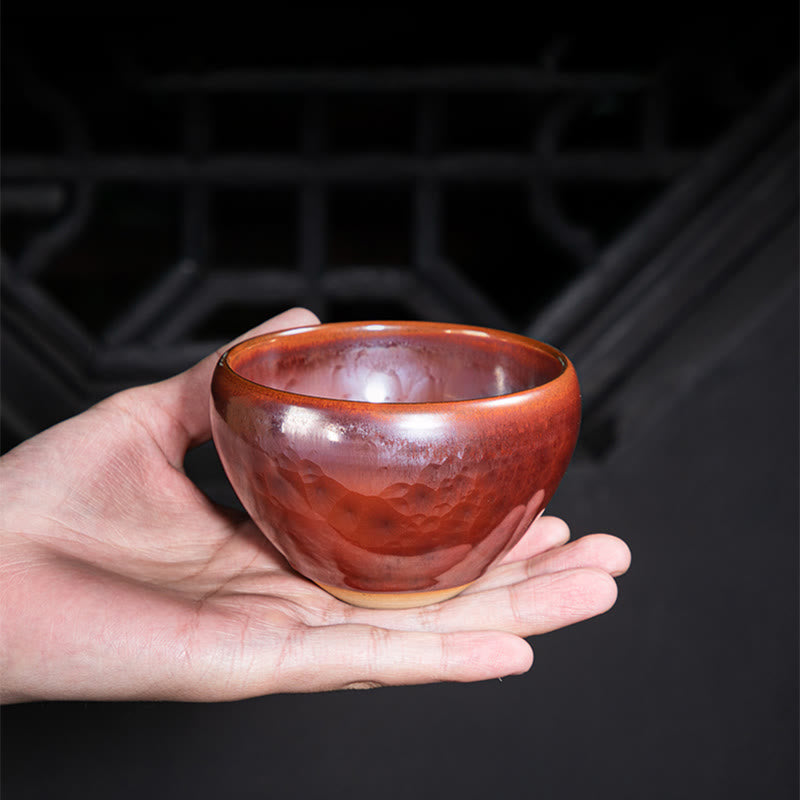 Buddha Stones ręcznie robione chińskie Jianzhan Lotus Design Ceramiczny kubek do herbaty Kung Fu