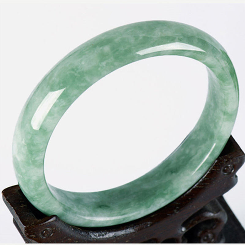 Bransoletka z naturalnego jadeitu z Buddha Stones Prosperity - image 0