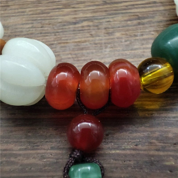 Naturalna bransoletka Bodhi Seed Agat Bodhi Harmony