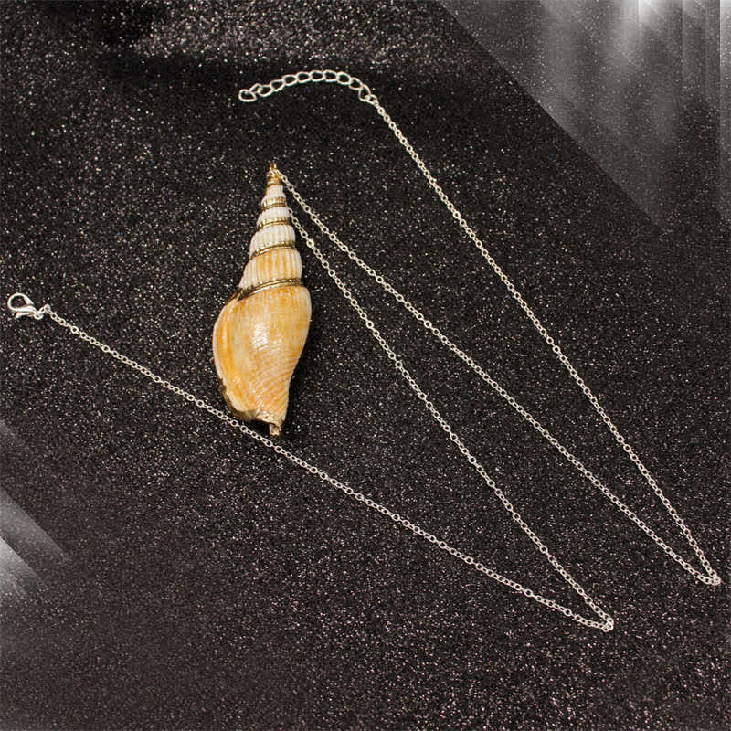 Naturalny naszyjnik z muszli Shankha Conch Shell z muszli morskiej