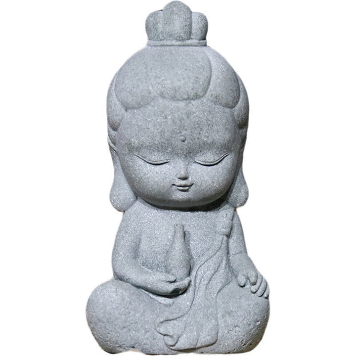 Buddha Stones Medytacja Statua Buddy Współczucie Dekoracja Domu - image 14