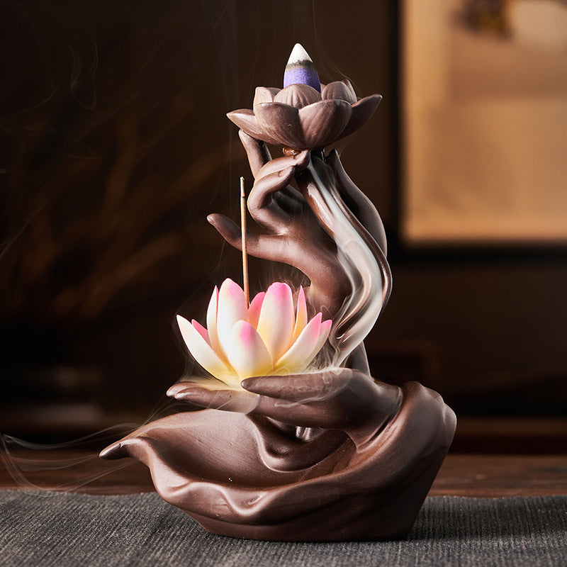 Kadzielnica lecznicza Buddha Stones Lotus Bergamot