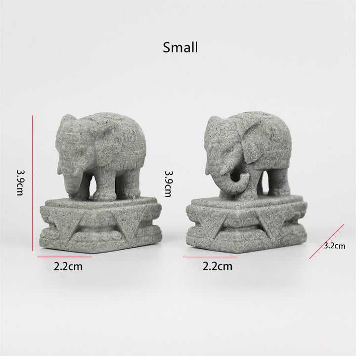Buddha Stones Lew Fu Foo Psy Słoń Odpędzają Zło Błogosławieństwo Dekoracja Domu - image 14