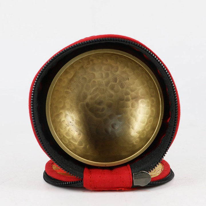 Torba do przechowywania mis śpiewających z Buddha Stones z zamknięciem na suwak