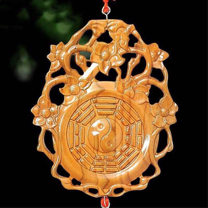Mapa Feng Shui Bagua Peach Wood, chińska mapa równowagi energetycznej węzłów