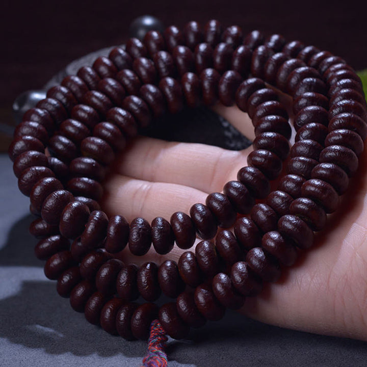 Buddha Stones Naturalne Tybet 108 Mala Koraliki Fioletowe Bodhi Nasiona Bogactwa Bransoletka