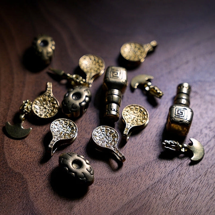 Buddha Stones Tybetańskie 108 Mala Koraliki Wielokolorowe Szklane Koraliki Liuli Chiński Zodiak Dziewięć Pałaców Osiem Diagramów Bransoletka z Urokiem