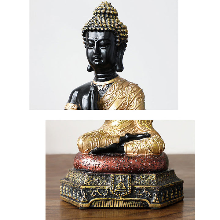 Buddha Stones, żywiczna statua Buddy Współczucia, dekoracja