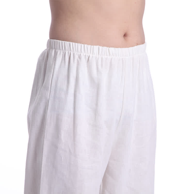 Buddha Stones Duchowa Zen Medytacja Modlitwa Praktyka Bawełna Len Odzież Męska Zestaw - image 16