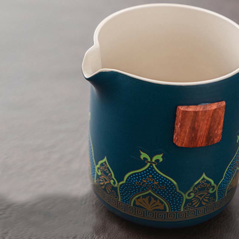 Buddha Stones Kwiat Chiński Gongfu Ceramiczny Czajnik Przenośny Zestaw Herbaty Podróżnej Na Zewnątrz Torba