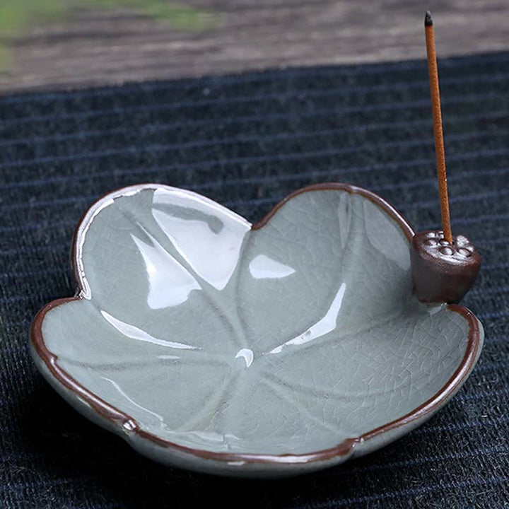 Ceramiczny palnik kadzideł Spiritual Backflow Lotus Plum Blossom Square