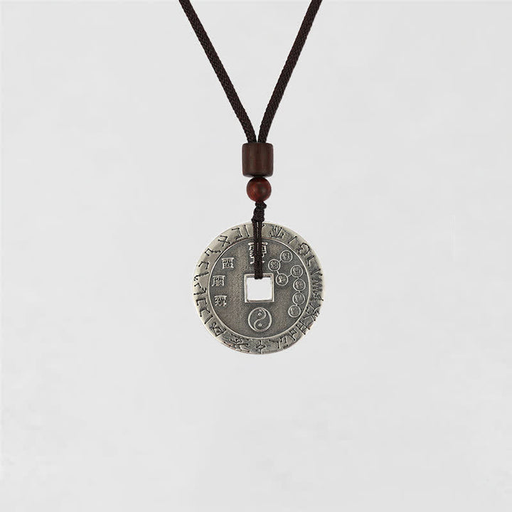 Buddha Stones Bagua Yin Yang Miedziana Moneta Gwiazda Równowaga Energia Naszyjnik Wisiorek - image 14