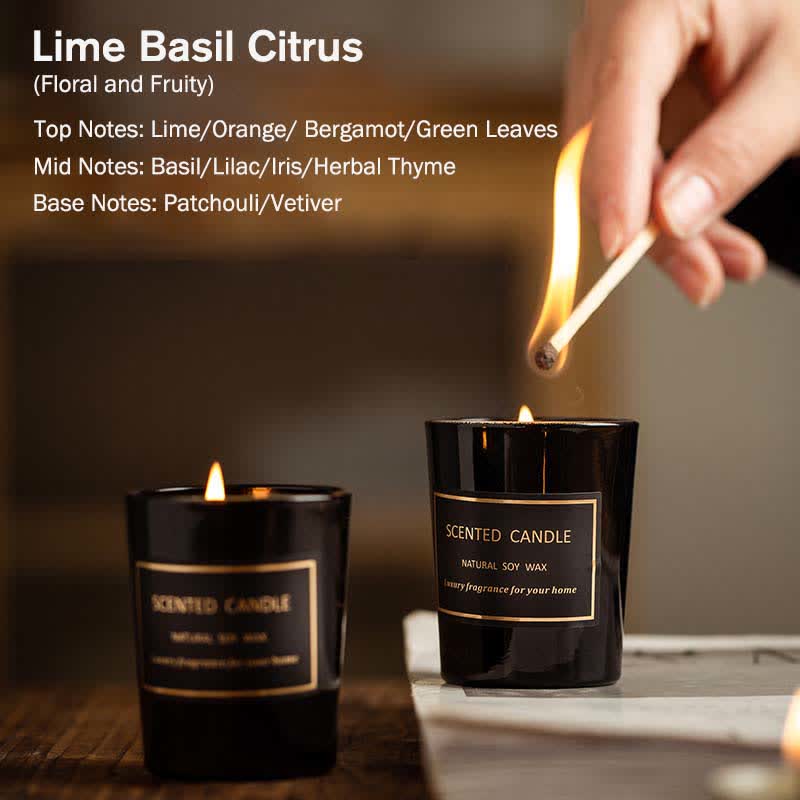Blue Bell Pear Freesia Zapach Medytacja Modlitwa Zapachowa Aromaterapia Świeca Sojowa - Cytrusy z limonką i bazylią (kwiatowe i owocowe) - image 10