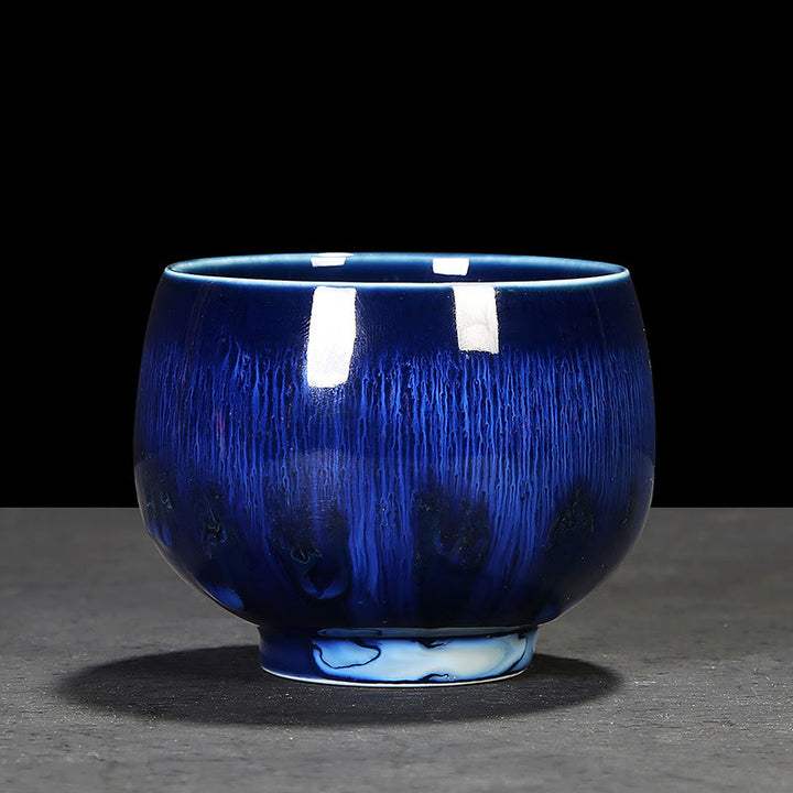 Buddha Stones Chińskie Jianzhan Glaze Kiln Change Ceramic Tea Cup Tenmoku Kung Fu Tea Cup