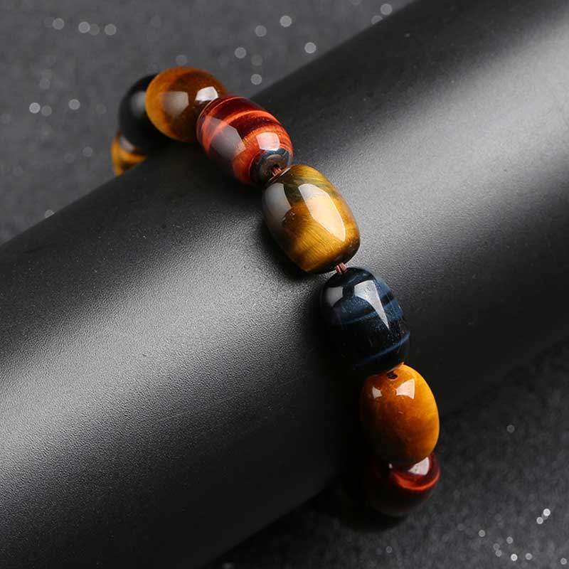 Bransoletka ochronna z Buddha Stones Natural Tiger Eye Healing Protection - image 7