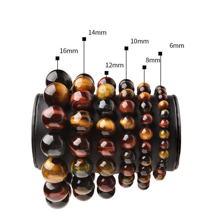 Bransoletka ochronna z naturalnego tygrysiego oka z Buddha Stones