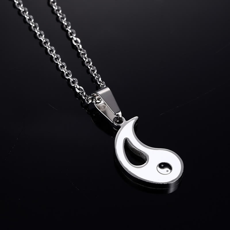 2szt Yin Yang Wisiorek Naszyjnik Para