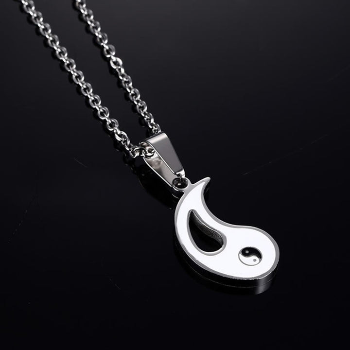 2szt Yin Yang Wisiorek Naszyjnik Para