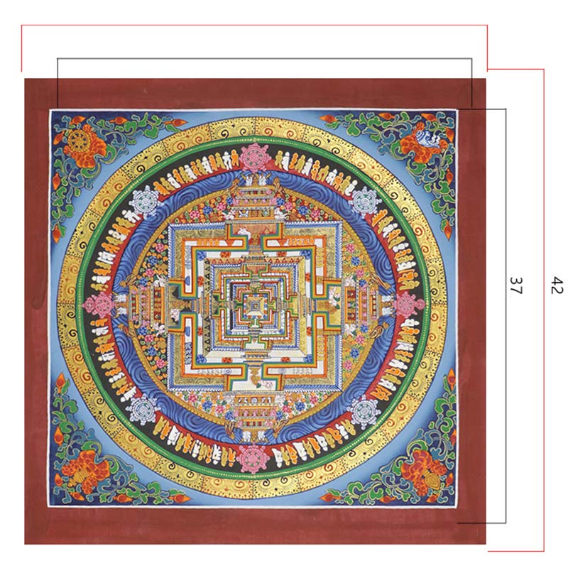 Buddha Stones Tybetańskie Thangka Malowanie Błogosławieństwo Ręcznie Robiona Dekoracja